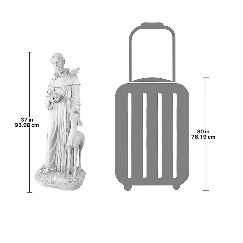 Design Toscano 3ft. Saint Francis of Assisi Patron Saint of Animals Garden Statue