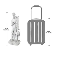 Design Toscano 3ft. Saint Francis of Assisi Patron Saint of Animals Garden Statue