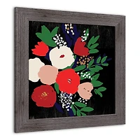 Simple Shape Bouquet Wall Print in Frame