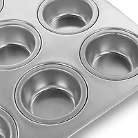 Oster Baker's Glee Silver 12 Cup Aluminum Muffin Pan