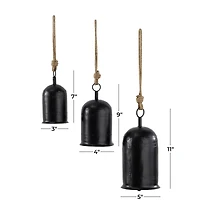 Metal Bohemian Decorative Cowbells Set