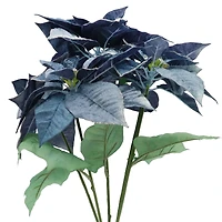 19" Deluxe Blue Poinsettia Bush by Ashland®