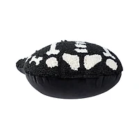 Glitzhome® 18"H Halloween Hooked Skeleton Cat Shaped Pillow