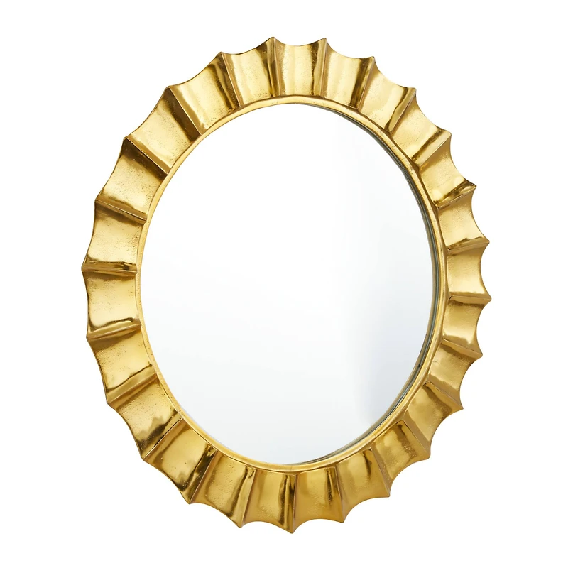 Gold Glam Wall Mirror, 35" x 2" x 35"