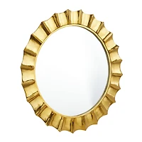 Gold Glam Wall Mirror, 35" x 2" x 35"