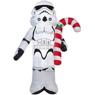 3.5ft. Airblown® Inflatable Stormtrooper with Candy Cane