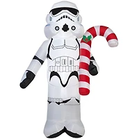 3.5ft. Airblown® Inflatable Stormtrooper with Candy Cane