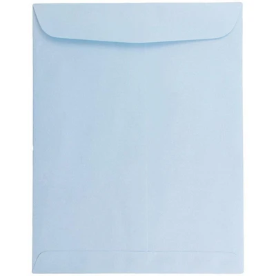 JAM Paper 10" x 13" Pastel Baby Blue Open End Catalog Envelopes