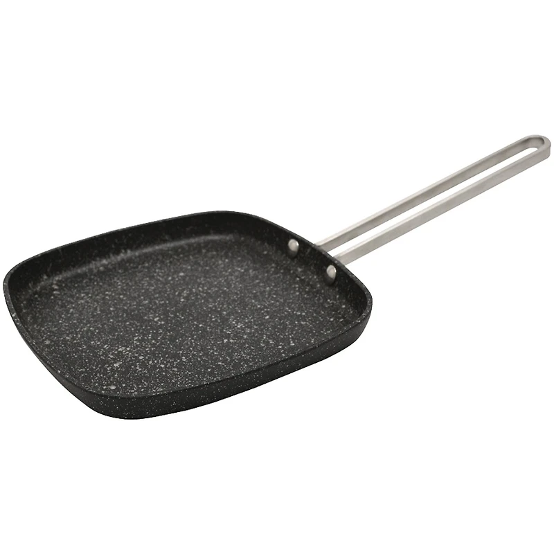 THE ROCK by Starfrit 6" Personal Griddle Pan With Stainless Steel Wire Handle