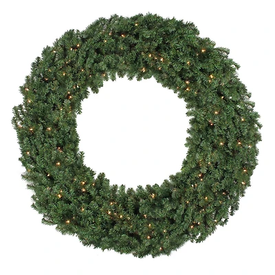 5ft. Pre-Lit Commercial Canadian Pine Artificial Christmas Wreath