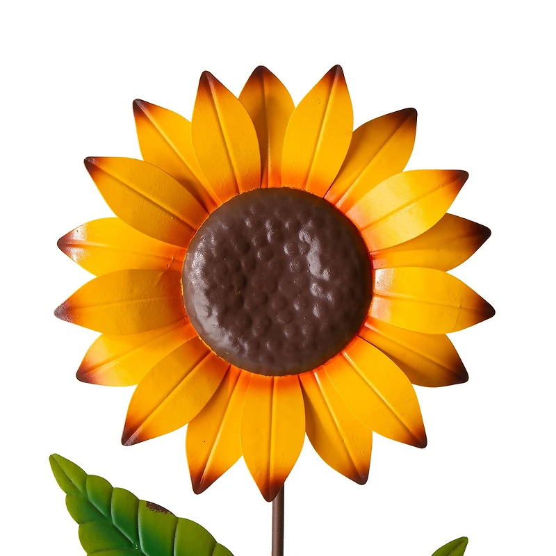 Glitzhome® 42" Fall Sunflower Metal Yard Stake
