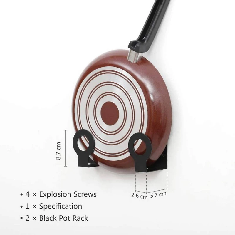 NEX™ Wall-Mounted Pot Lid Organizer Rack Set