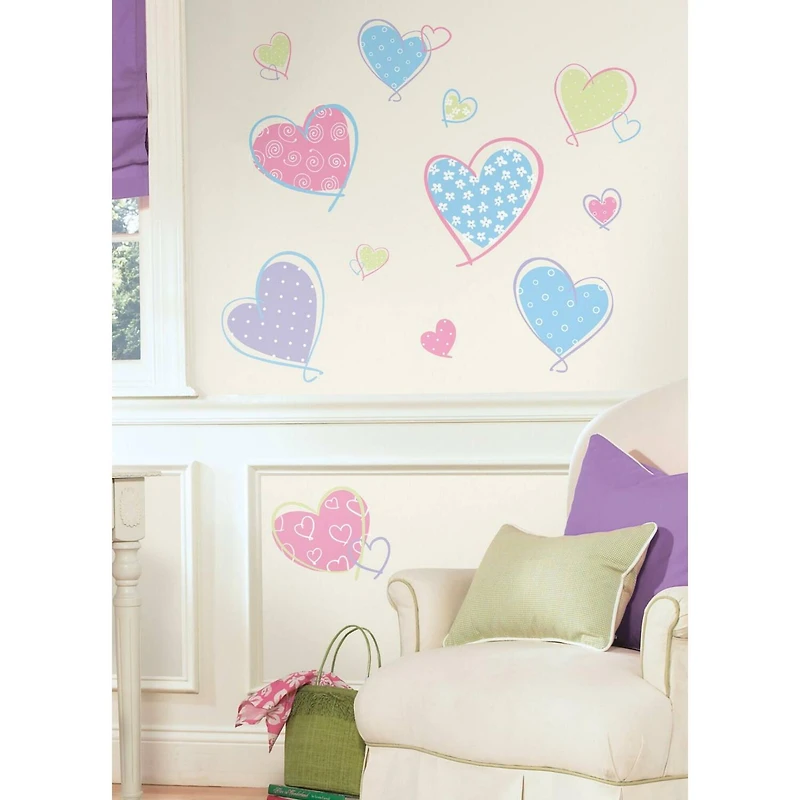 RoomMates Hearts Peel & Stick Wall Decals