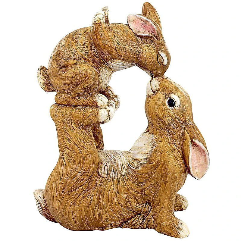 Design Toscano 21" Balancing Bunny Love Garden Rabbit Statue