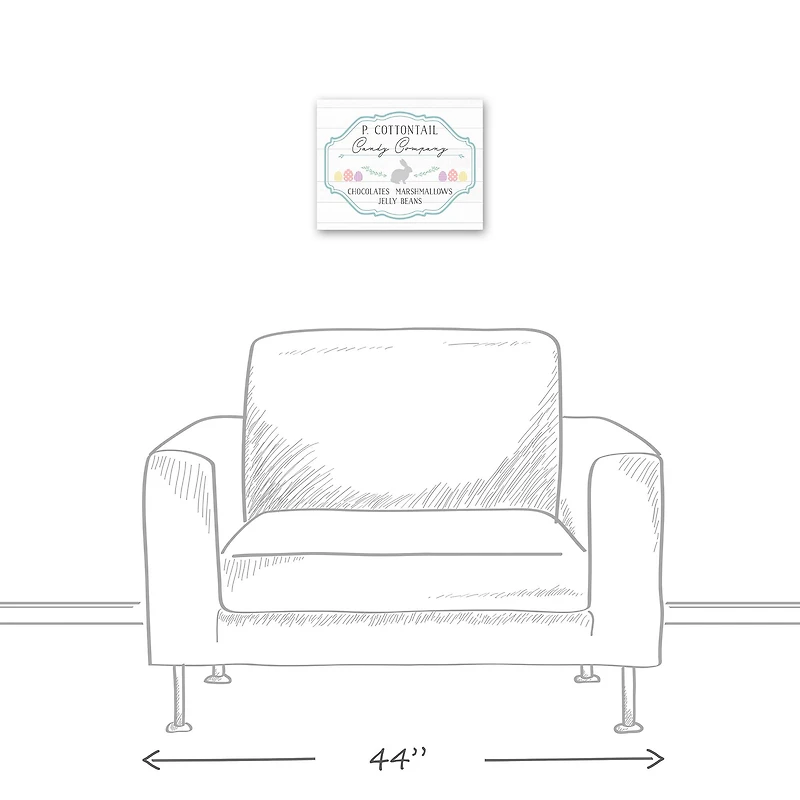 P Cottontail Candy Co 14" x 11' Canvas Wall Art