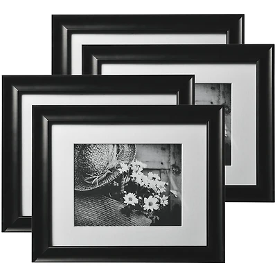 4 Pack: Black 11" x 14" Matted Gallery Frame by Studio Décor®