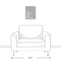 Let It Be Enough 11" x 14" Canvas Wall Art