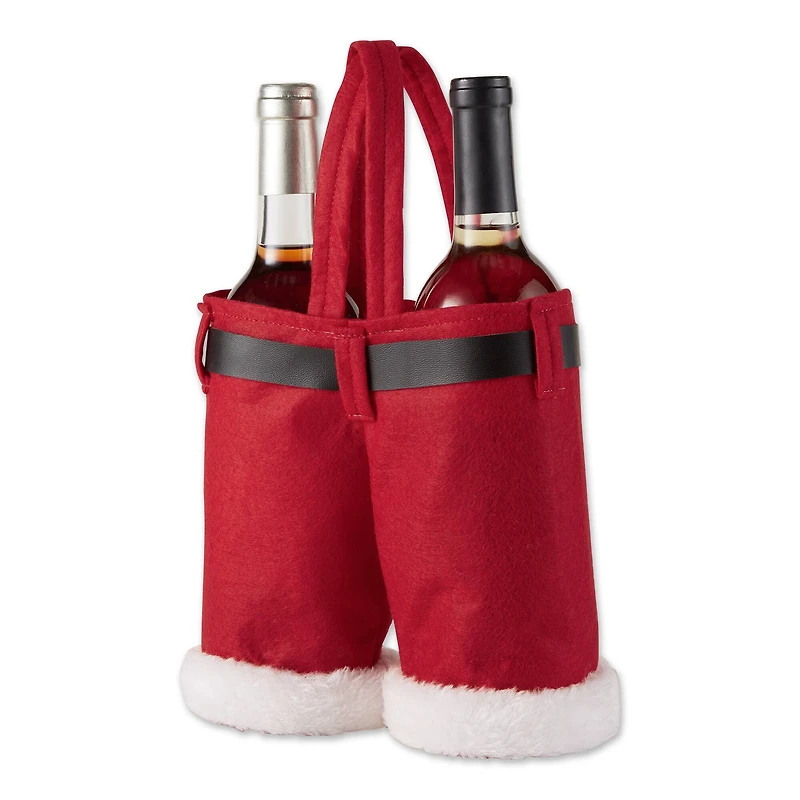 DII® Santa Pants Bottle Tote Set