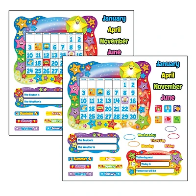 TREND Enterprises® Star Calendar Bulletin Board Set, 2 Sets