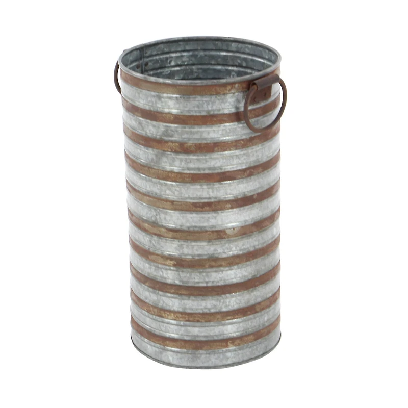 Metallic Farmhouse Planter Set 20" & 16"