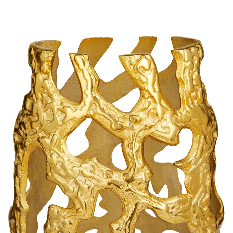 20" Contemporary Aluminum Vase