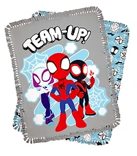 Spider-Man 48" Team Up! No Sew Fleece Throw Kit