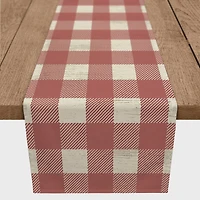 90" Red Buffalo Check Cotton Twill Runner