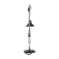 34" Black Metal Industrial Table Lamp