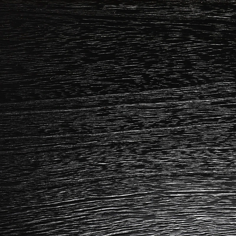 Hello Honey® Black Asymmetrical Fir Wood & Sycamore Wood Console Table