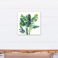 Monstera Leaves 16" x 16" Canvas Wall Art