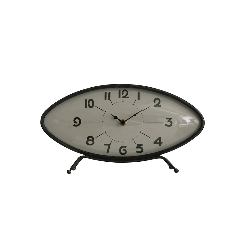 Hello Honey® Metal Retro Oval Mantel Clock