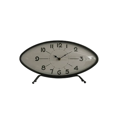 Hello Honey® Metal Retro Oval Mantel Clock