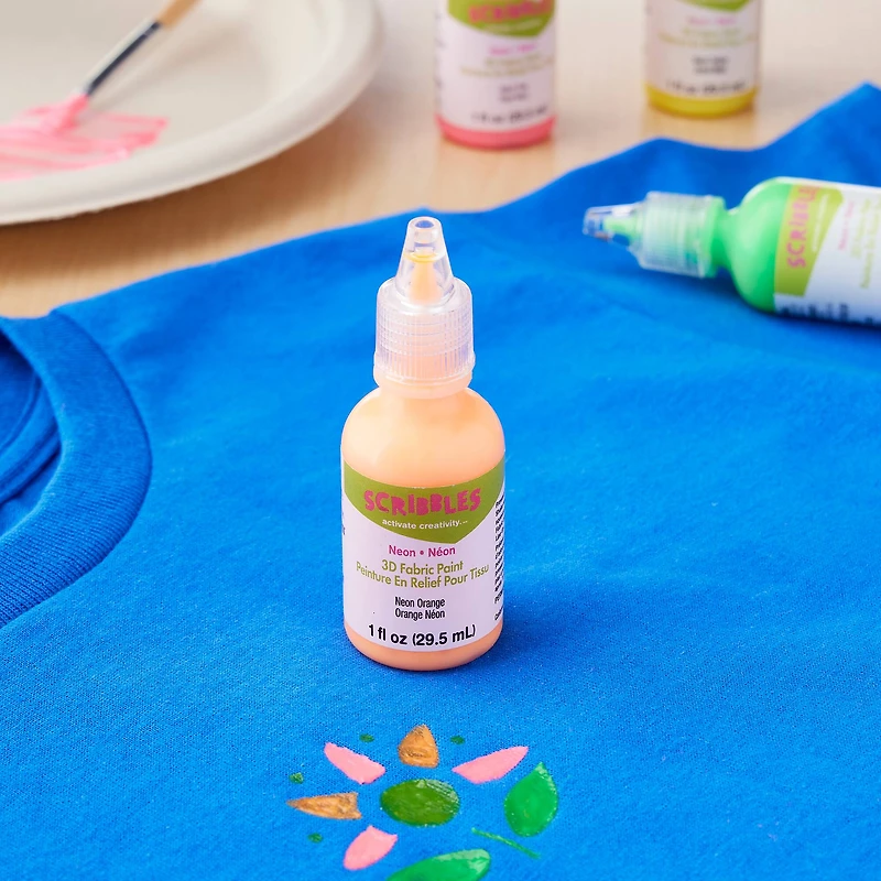 Scribbles® Neon 3D Fabric Paint