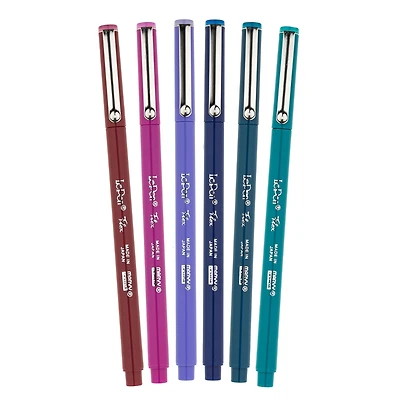 Marvy® Uchida LePen® Flex 6 Color Jewel Brush Pen Set