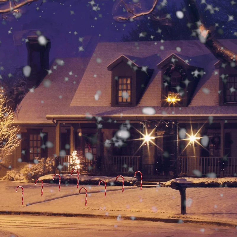 10ct. Candy Cane Lighted Christmas Pathway Markers