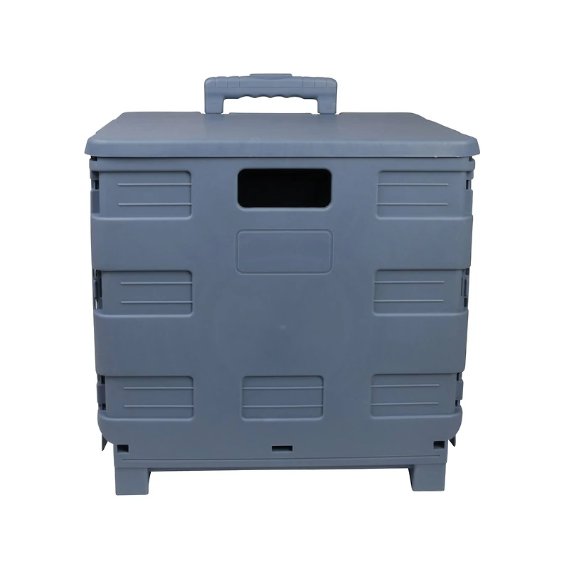 Everything Mary Blue Plastic Collapsible Cart Organizer