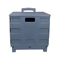 Everything Mary Blue Plastic Collapsible Cart Organizer