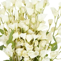 35" White Sweet Pea Artificial Flower Stem, 12ct.