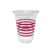 16oz. Pink Stripe Plastic Cups, 12ct. by Ashland®