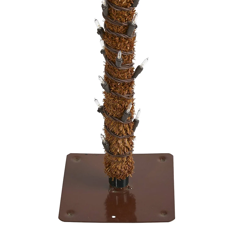 4ft. Pre-Lit Christmas Palm Artificial Tree with Warm White LED Lights