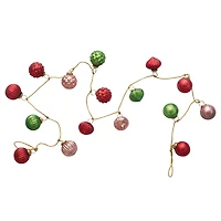 Hello Honey® 6ft. Mercury Glass Ball Ornament Garland