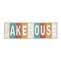 Lakehouse Wood Sign Wall Decor