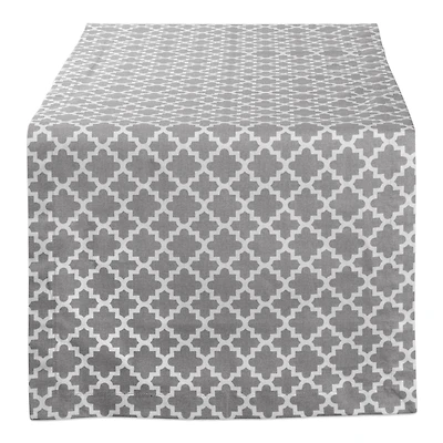 DII® 108" Gray Lattice Table Runner