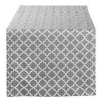 DII® 108" Gray Lattice Table Runner