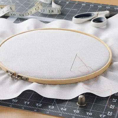 30 Pack: 10" Wooden Embroidery Hoop by Loops & Threads™