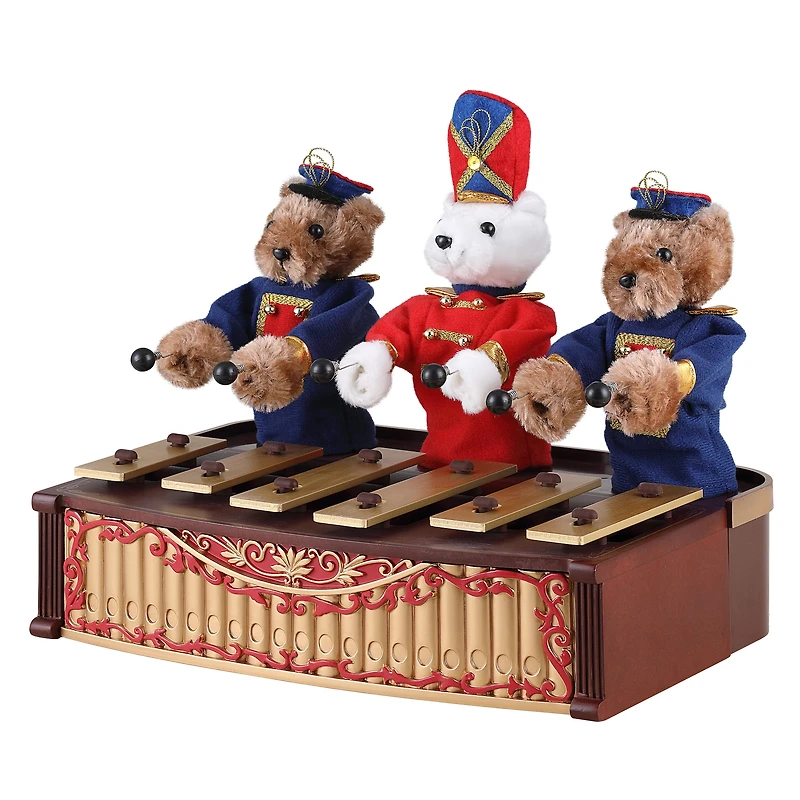 Mr. Christmas 10" Animated Bandstand Bears