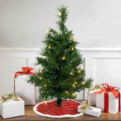 2ft. Pre-Lit Royal Pine Artificial Christmas Tree, Clear Lights
