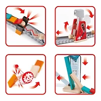 Hape Mighty Hammer Wooden Domino Ball Set