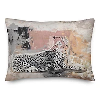 Jungle Cat Abstract 14" x 20" Throw Pillow
