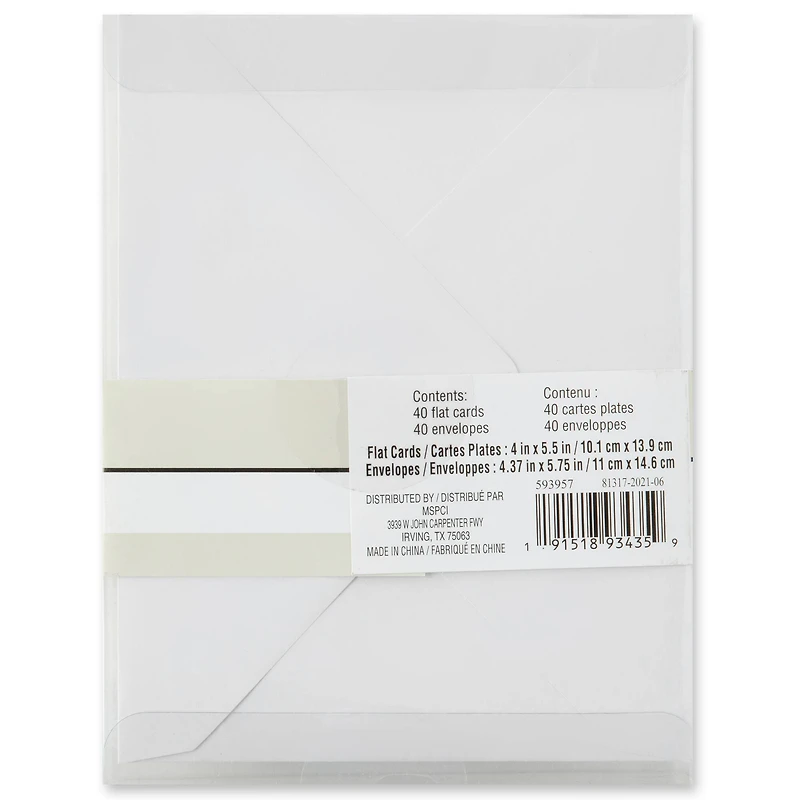 Foil Cards & Envelopes by Recollections™, 4" x 5.5"